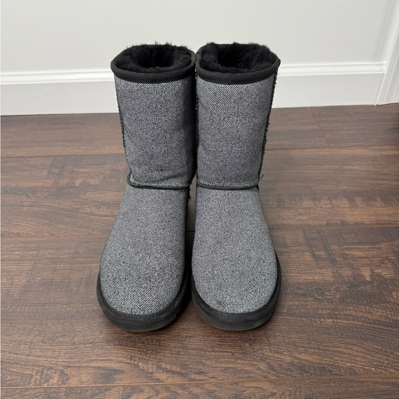 Ugg Classic Short Denim in Black - Picture 3 of 11